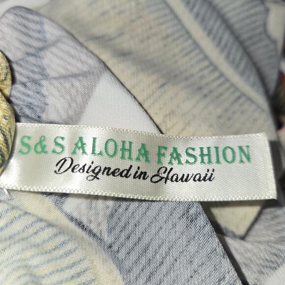 S&S Aloha Fashion Womens Midi Sundress Floral Hibiscus Turtles Stretch Vacation - Picture 2 of 10